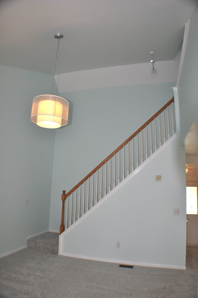 4439 Hunters Cir W, Canton, MI 48188 - stairs with carpet flooring and baseboards