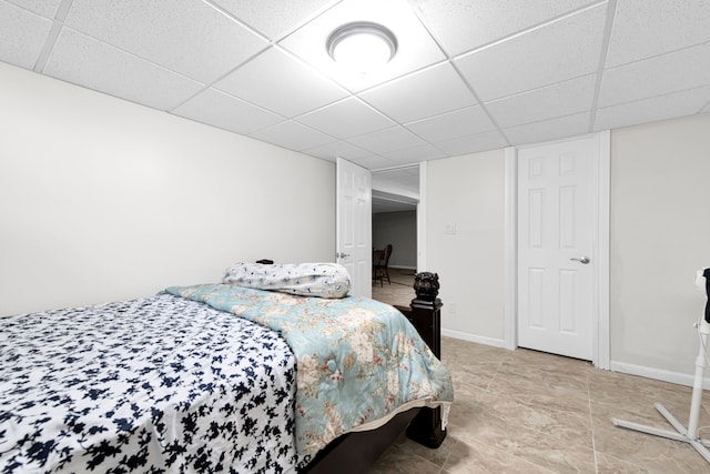 38342 Sleigh Dr, Sterling Heights, MI 48310 - bedroom featuring a paneled ceiling and baseboards