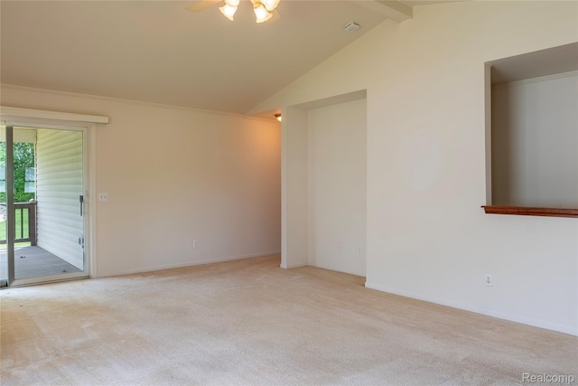 4359 Springbrook Dr, Swartz Creek, MI 48473 - empty room featuring carpet flooring, ceiling fan, and baseboards