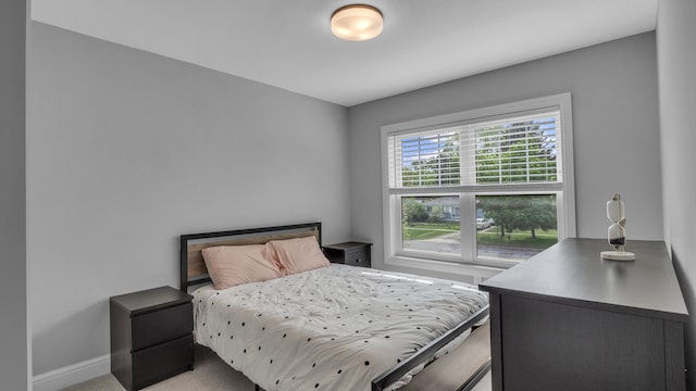 bedroom with baseboards