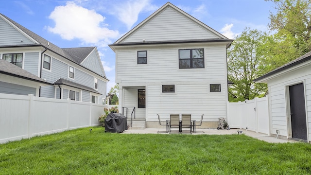 rear view of house with a patio area