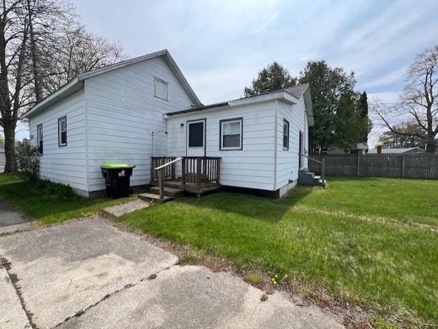 205 Evans St, East Tawas, MI 48730 - view of rear view of property