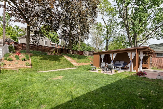 2441 Nottingham Rd, Ann Arbor, MI 48104 - view of yard featuring a patio area