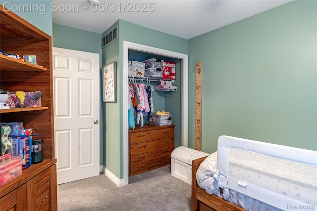 7457 Ore Lake Rd, Brighton, MI 48116 - carpeted bedroom with a closet and baseboards
