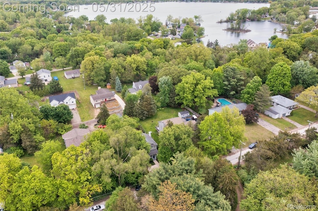 7457 Ore Lake Rd, Brighton, MI 48116 - bird's eye view of a nearby body of water