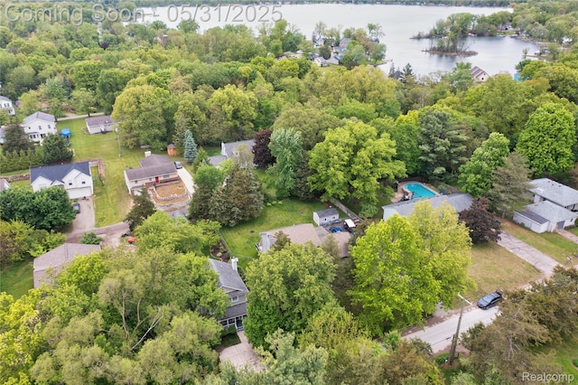 7457 Ore Lake Rd, Brighton, MI 48116 - drone / aerial view of a large body of water