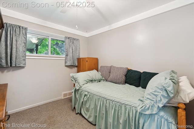 6605 Northview Dr, Clarkston, MI 48346 - carpeted bedroom with baseboards and ceiling fan