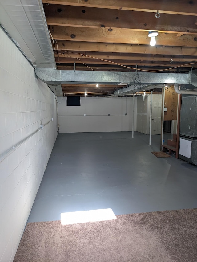 602 Fourth St, Ludington, MI 49431 - view of unfinished basement