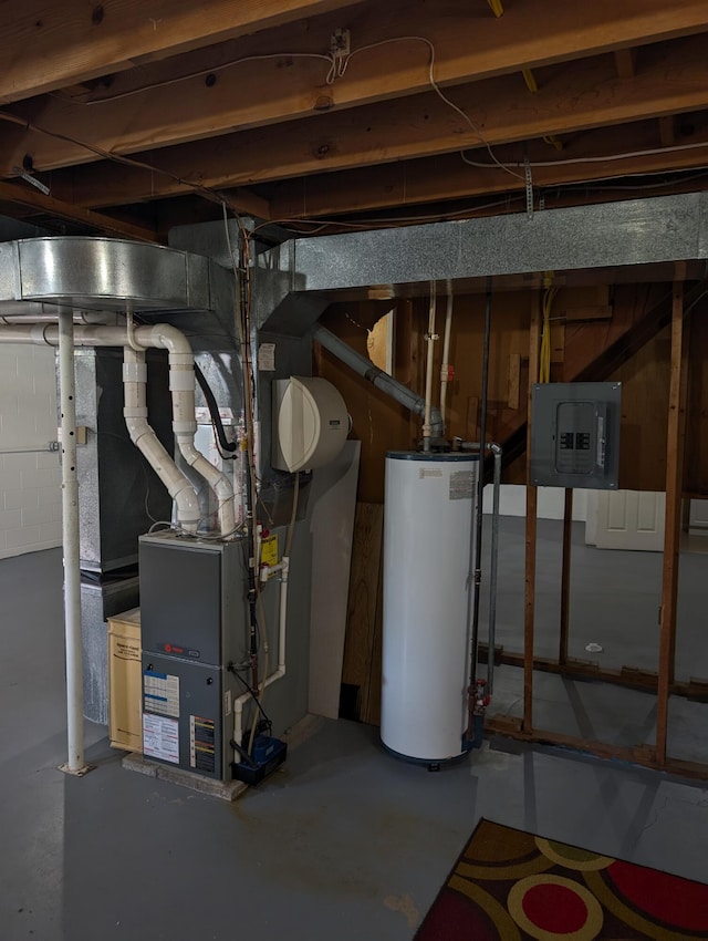602 Fourth St, Ludington, MI 49431 - utilities with gas water heater and electric panel