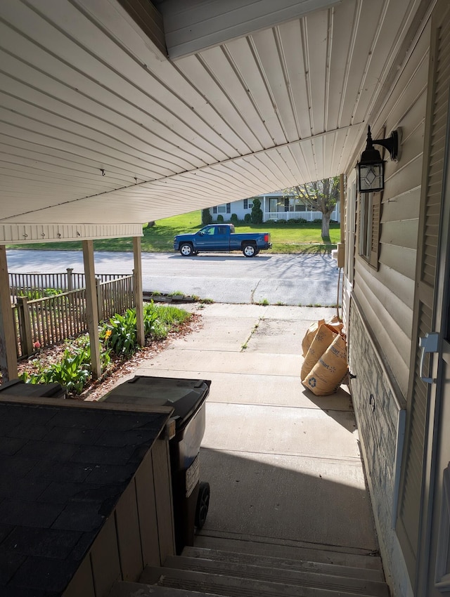 602 Fourth St, Ludington, MI 49431 - view of patio with covered porch