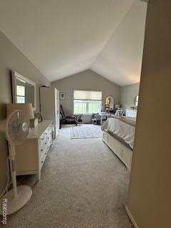 4412 Aster Blvd, Howell, MI 48843 - carpeted bedroom featuring vaulted ceiling