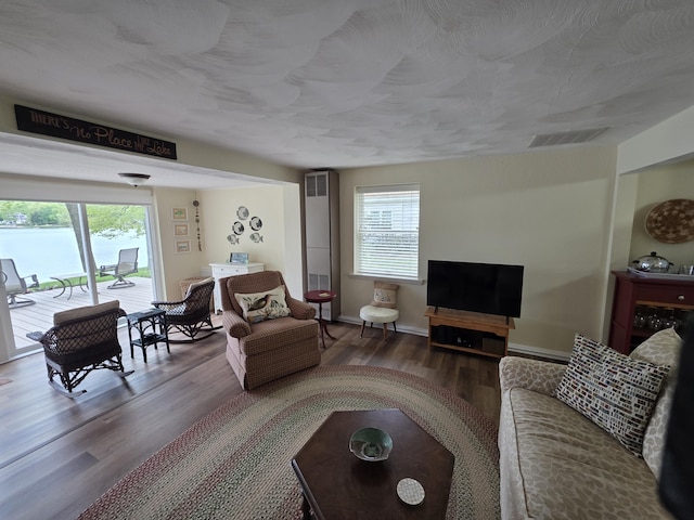 5022 N Ford Lake Rd, Fountain, MI 49410 - living area with wood finished floors and baseboards