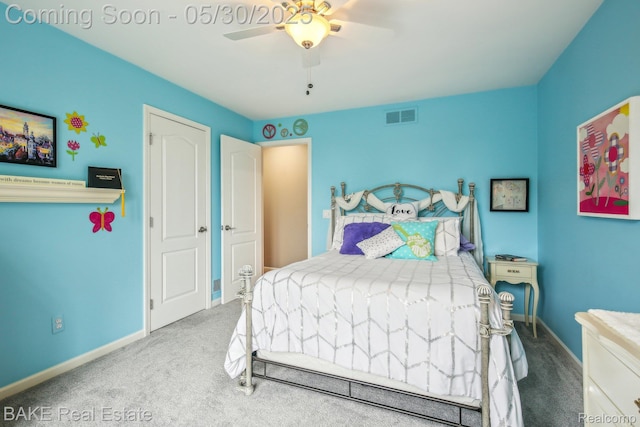 966 Mcdonald Dr, Northville, MI 48167 - carpeted bedroom featuring baseboards and ceiling fan