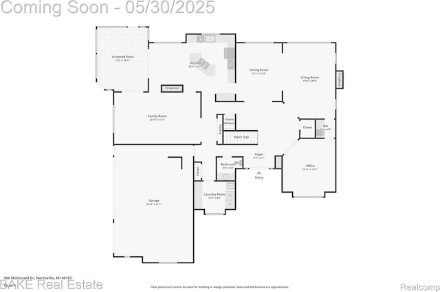 966 Mcdonald Dr, Northville, MI 48167 - home floor plan