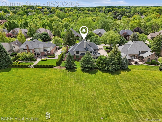 966 Mcdonald Dr, Northville, MI 48167 - aerial view of residential area
