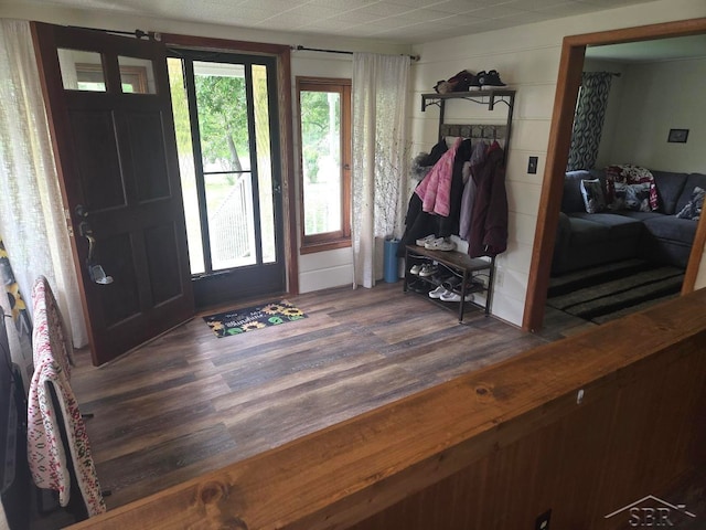 3775 N Hemlock Rd, Hemlock, MI 48626 - entryway with wood finished floors