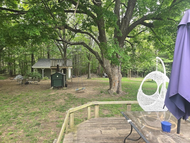 3775 N Hemlock Rd, Hemlock, MI 48626 - view of deck