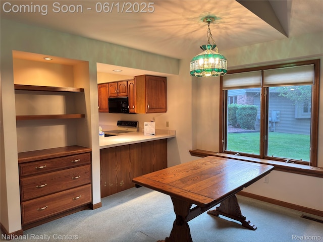 3052 Rivers Edge Dr, Wayne, MI 48184 - dining room featuring carpet and baseboards