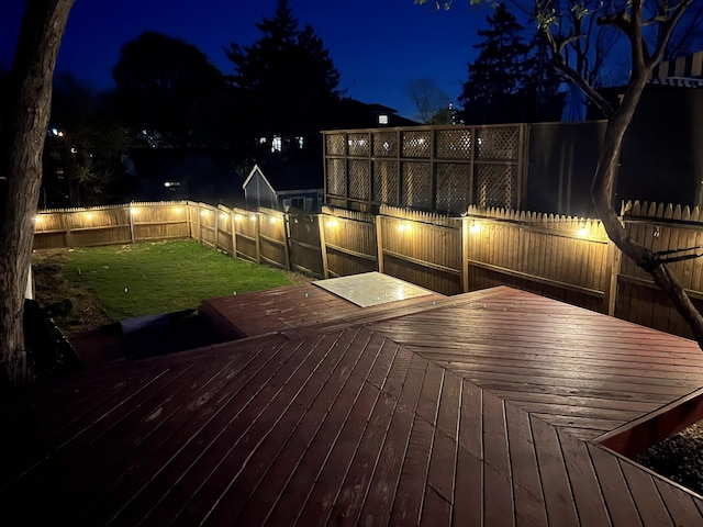 404 Pauline Blvd, Ann Arbor, MI 48103 - view of deck at night
