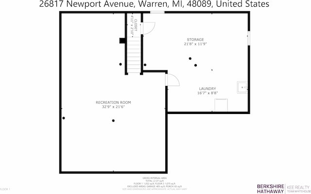 26817 Newport Ave, Warren, MI 48089 - room layout