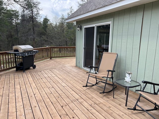 11055 Kopko Trl, Roscommon, MI 48653 - wooden terrace featuring area for grilling