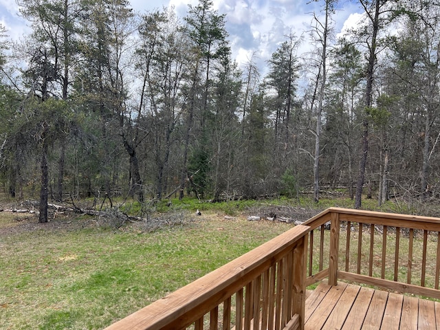 11055 Kopko Trl, Roscommon, MI 48653 - wooden deck with a lawn