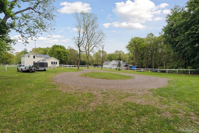 5160 N Milford Rd, Highland, MI 48356 - view of yard with curved driveway