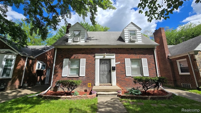 11356 Balfour Rd, Detroit, MI 48224 - cape cod home with brick siding and a chimney