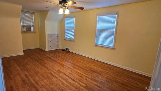 11356 Balfour Rd, Detroit, MI 48224 - additional living space with wood finished floors, ceiling fan, baseboards, and cooling unit