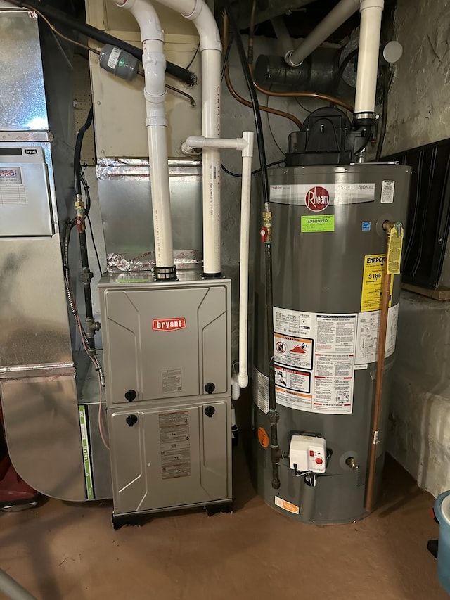 utilities featuring water heater