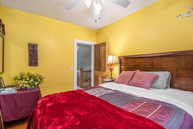 488 4th St, Manistee, MI 49660 - bedroom featuring a ceiling fan