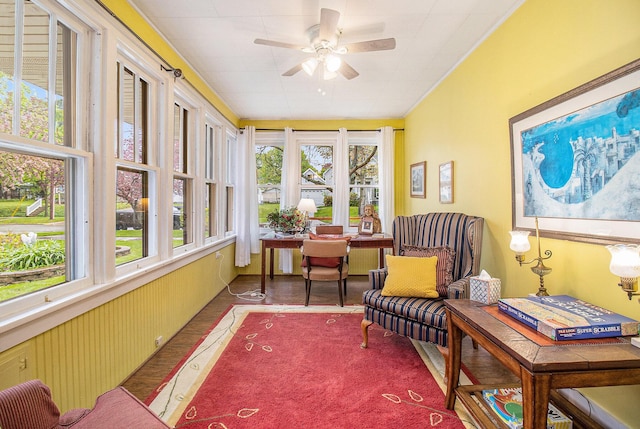 488 4th St, Manistee, MI 49660 - sunroom / solarium with wood finished floors