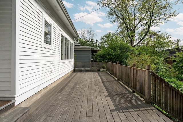 1054 Ferdon Rd, Ann Arbor, MI 48104 - view of wooden deck