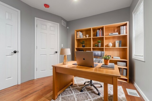 20172 Stotter St, Detroit, MI 48234 - home office with wood finished floors, plenty of natural light, and baseboards