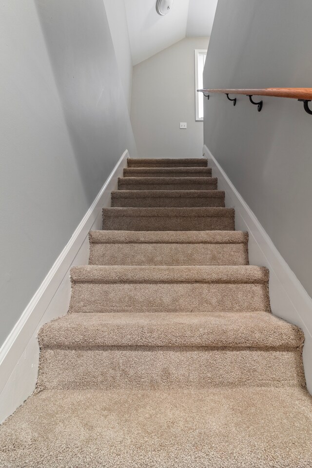 20172 Stotter St, Detroit, MI 48234 - stairway with vaulted ceiling