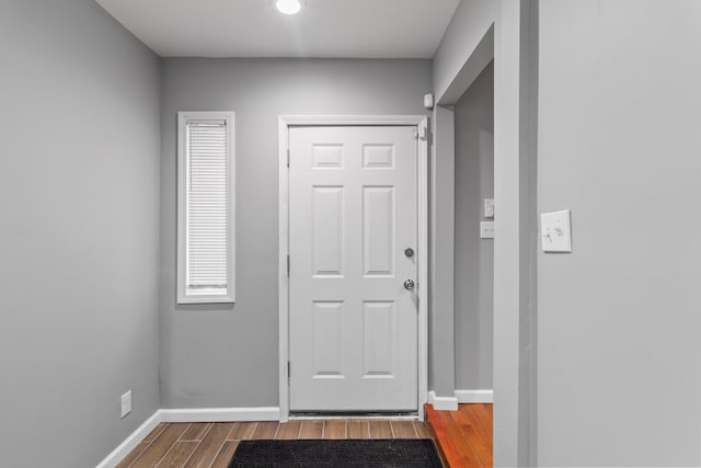 20172 Stotter St, Detroit, MI 48234 - entryway with dark wood finished floors and baseboards