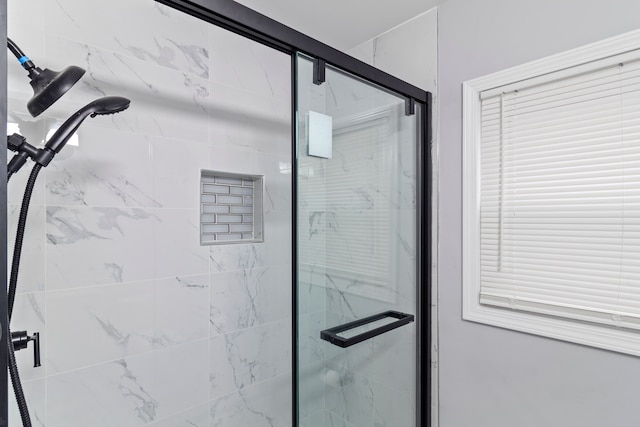 20172 Stotter St, Detroit, MI 48234 - bathroom featuring a marble finish shower