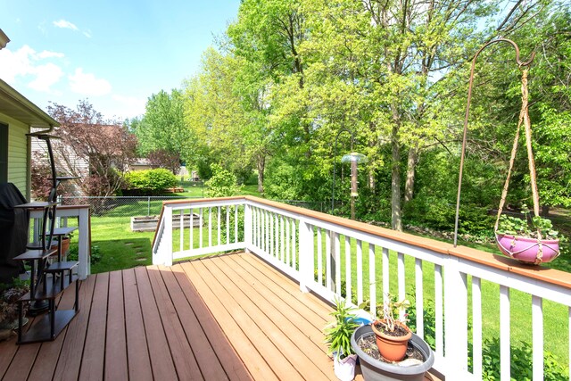 906 Village Dr, Davison, MI 48423 - view of wooden terrace