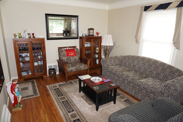 20727 Carlysle St, Dearborn, MI 48124 - living area with wood finished floors and ornamental molding