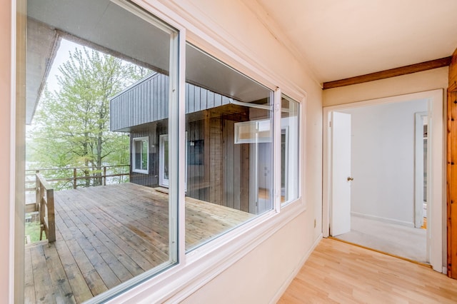 11290 Alpine Rd, Canadian Lakes, MI 49346 - view of wooden deck