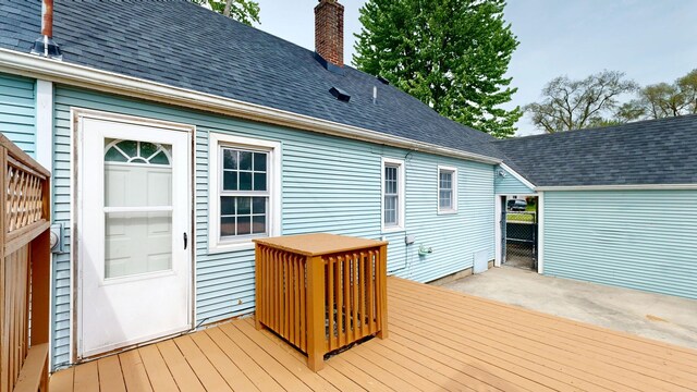 6 Congress Ct Unit D, Saginaw, MI 48602 - view of wooden terrace