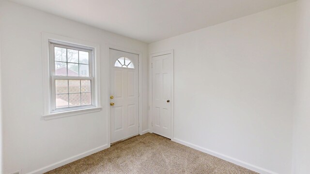 6 Congress Ct Unit D, Saginaw, MI 48602 - entrance foyer with baseboards and light colored carpet