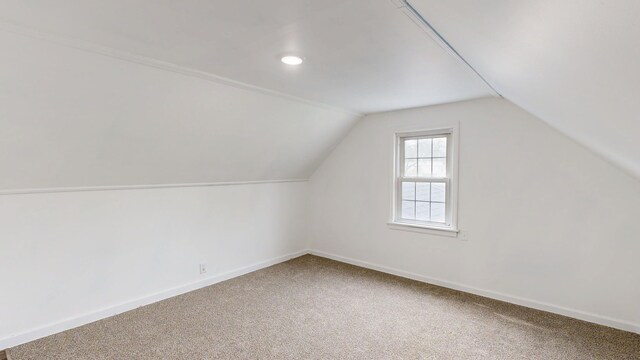 6 Congress Ct Unit D, Saginaw, MI 48602 - bonus room featuring lofted ceiling, baseboards, carpet flooring, and recessed lighting