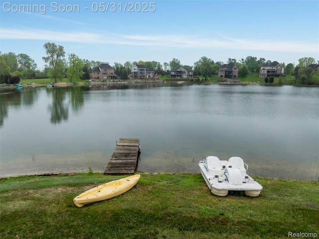 4470 Coastal Pkwy, White Lake, MI 48386 - water view featuring a boat dock