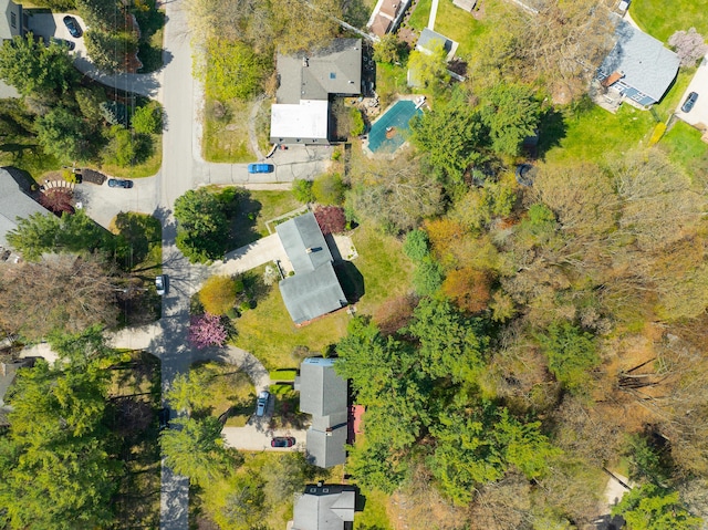 aerial view of residential area