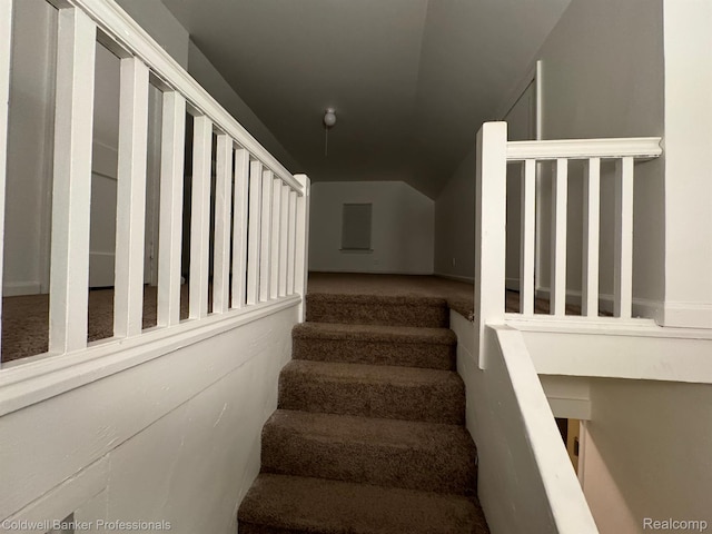 2474 Atkinson St, Detroit, MI 48206 - stairs with vaulted ceiling