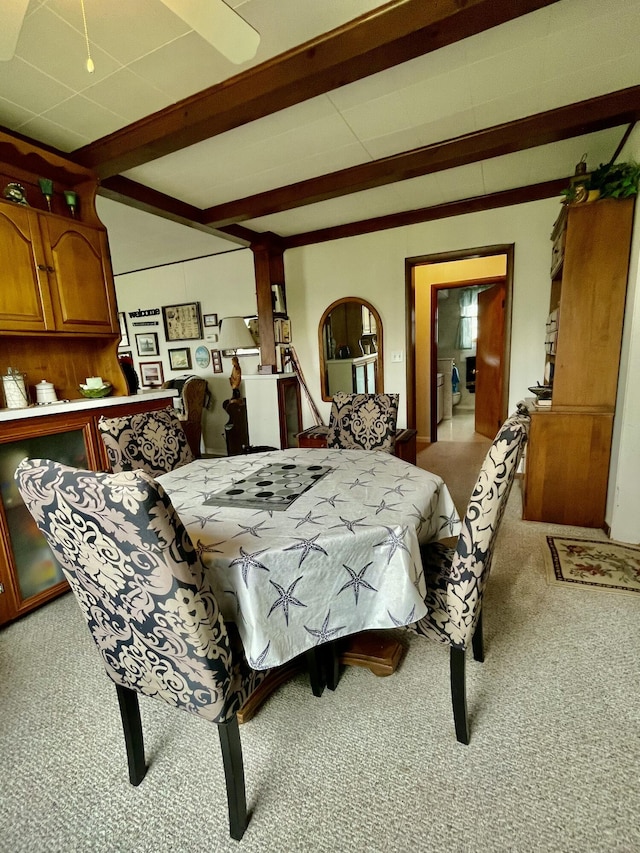 404 W Court St, Ludington, MI 49431 - carpeted bedroom with beam ceiling