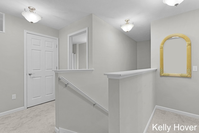 3514 River Run St, Wyoming, MI 49418 - corridor with an upstairs landing, carpet floors, and baseboards