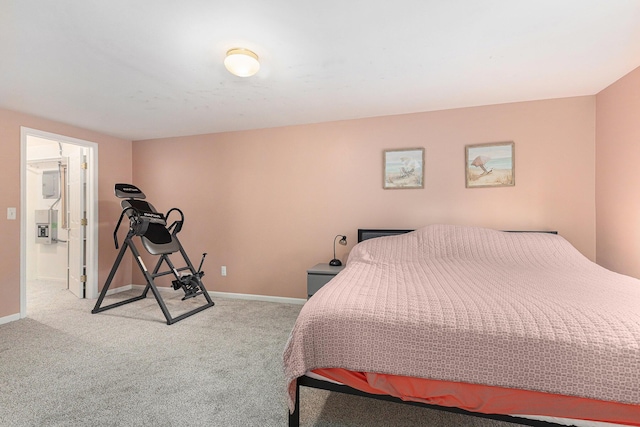 1817 High Pointe Ln, Ann Arbor, MI 48108 - carpeted bedroom with baseboards and connected bathroom