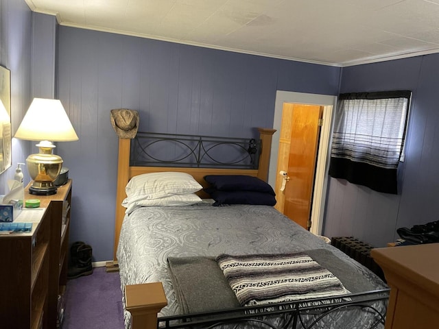 9 N Michigan Ave, Shelby, MI 49455 - carpeted bedroom featuring ornamental molding